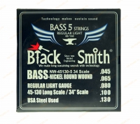 Струны для 5-ти/c бас гитары Black Smith 45/130