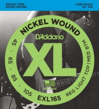  Струны для 4-х/с бас гитары D`ADDARIO EXL165 