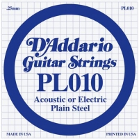 Одиночная струна для акуст/эл. гитары D`ADDARIO PL010