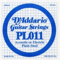 Одиночная струна для акуст/эл. гитары D`ADDARIO PL011