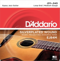 Струны для акустической гитары D'Addario EJ84M Gypsy Jazz Medium 11-45