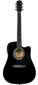 Электроакуст. гитара Fender Squier SA-105CE BK