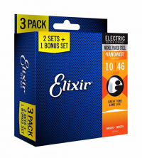 Cтруны для электрогитары Elixir 16542 (3 комплекта)